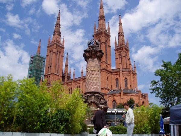Wiesbaden Marktkirche Bate-volta a partir de Frankfurt Wiesbaden Marktkirche