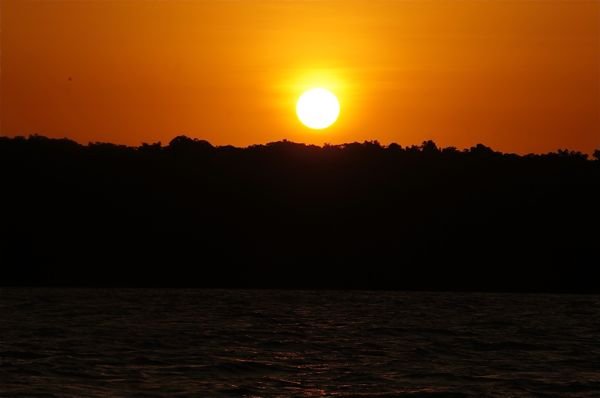 Pôr-do-sol no Delta do Parnaíba