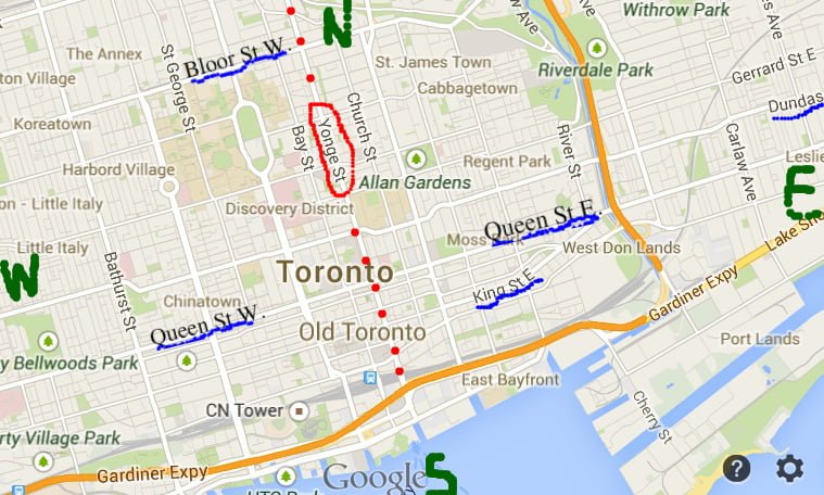 Mapa de Toronto