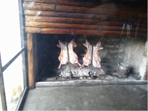 Churrasco de cordeiro em El Calafate