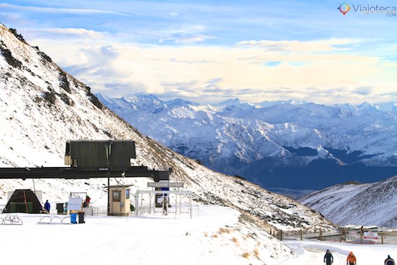 Base do Teleférico para o Shadow Basin no The Remarkables