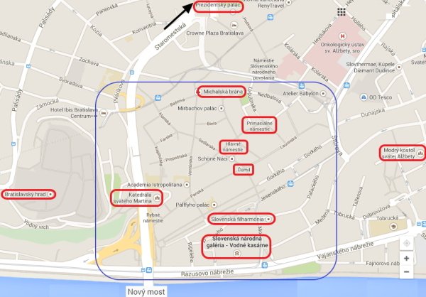 Bratislava mapa