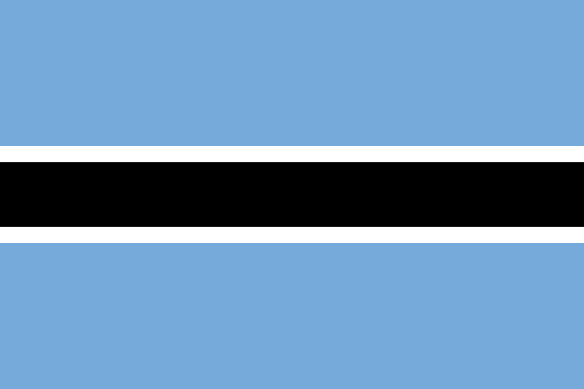 Bandeira Botsuana ⋆ Viajoteca