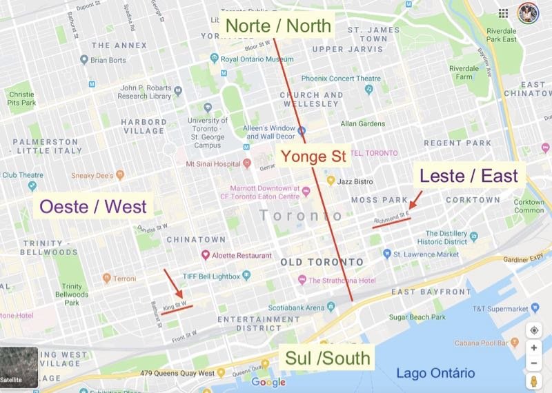 Como se localizar em Toronto