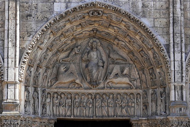 Catedral de Chartres porta real, ultimo julgamento