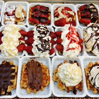 Waffle na Bélgica Waffle na Bélgica