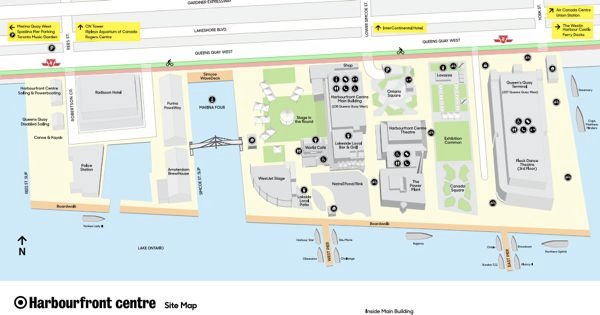 Mapa do Harbourfronr Centre