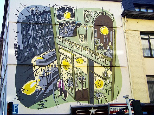 Street Art em Bruxelas = Histórias em Quadrinhos