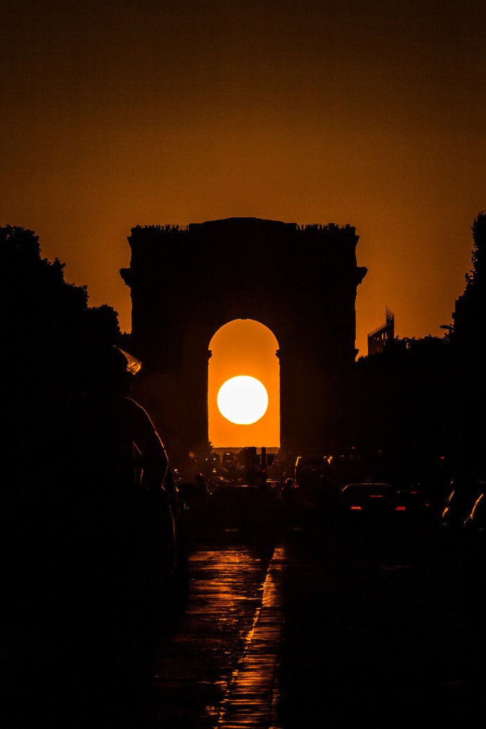 fotografar o pôr-do-sol em Paris