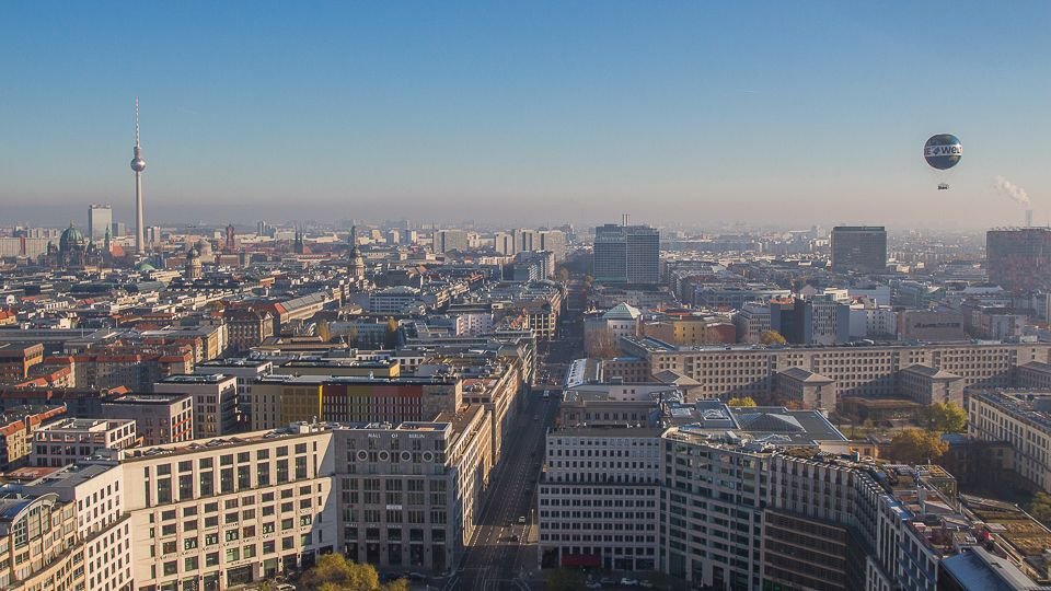 Panoramapunkt - Vista 360 graus de Berlim