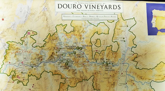 Mapa Douro