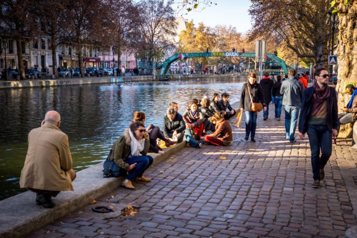 lugares para fazer piquenique em Paris Canal Saint Martin