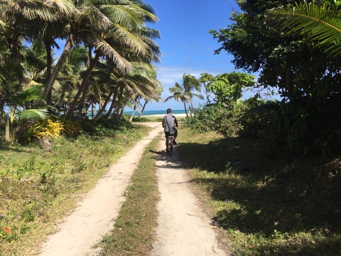 Passeando de bike em Ha'apai