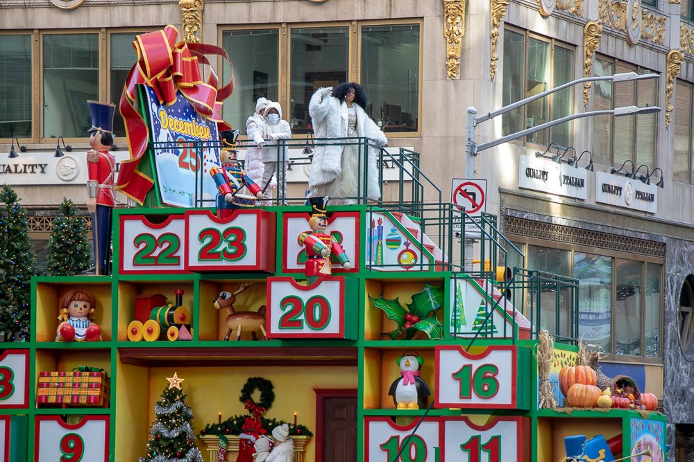 Diana Ross no desfile da Macy's Thanksgiving Parade