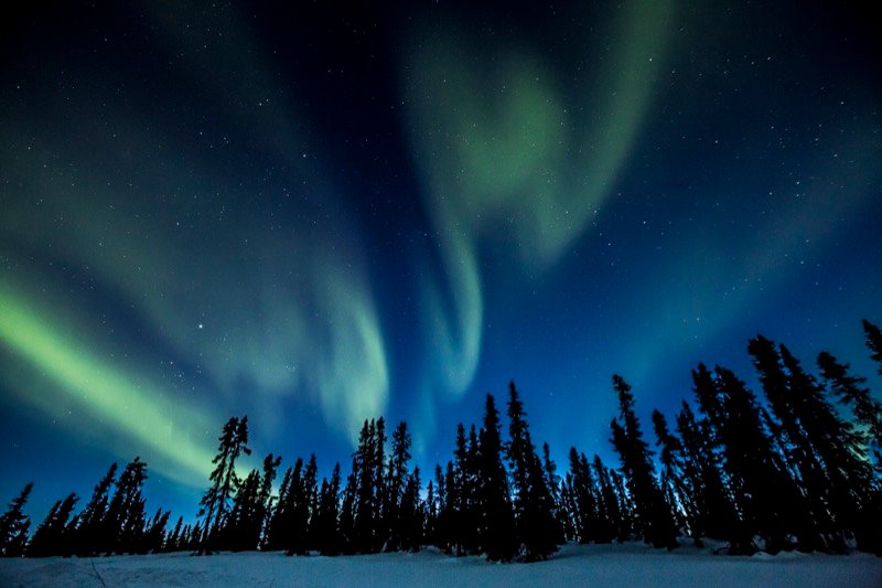 Aurora Boreal no Canadá - Eagle Plains, Yukon