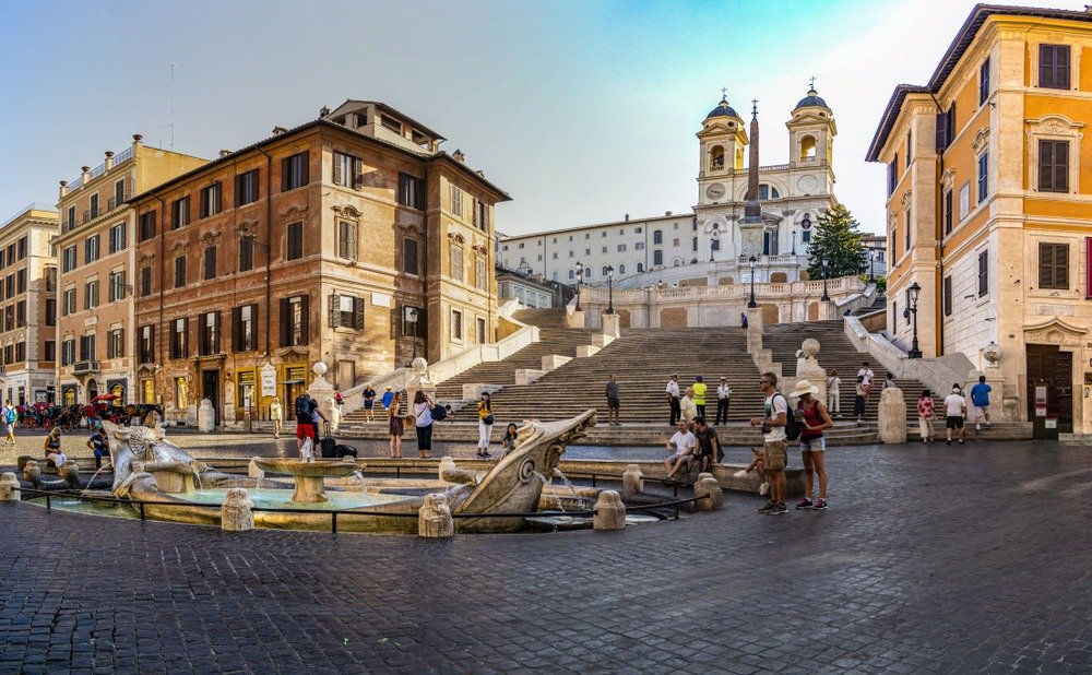 Piazza di Spagna e Escadaria Trinitá dei Monti Roma
