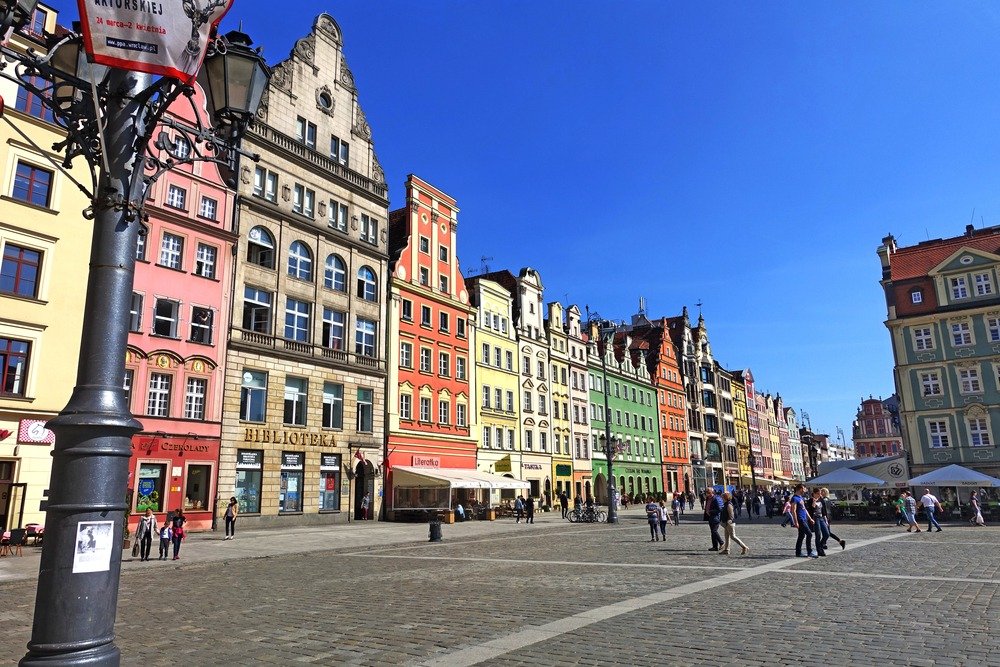 Wroclaw na Polônia cidades coloridas na Europa