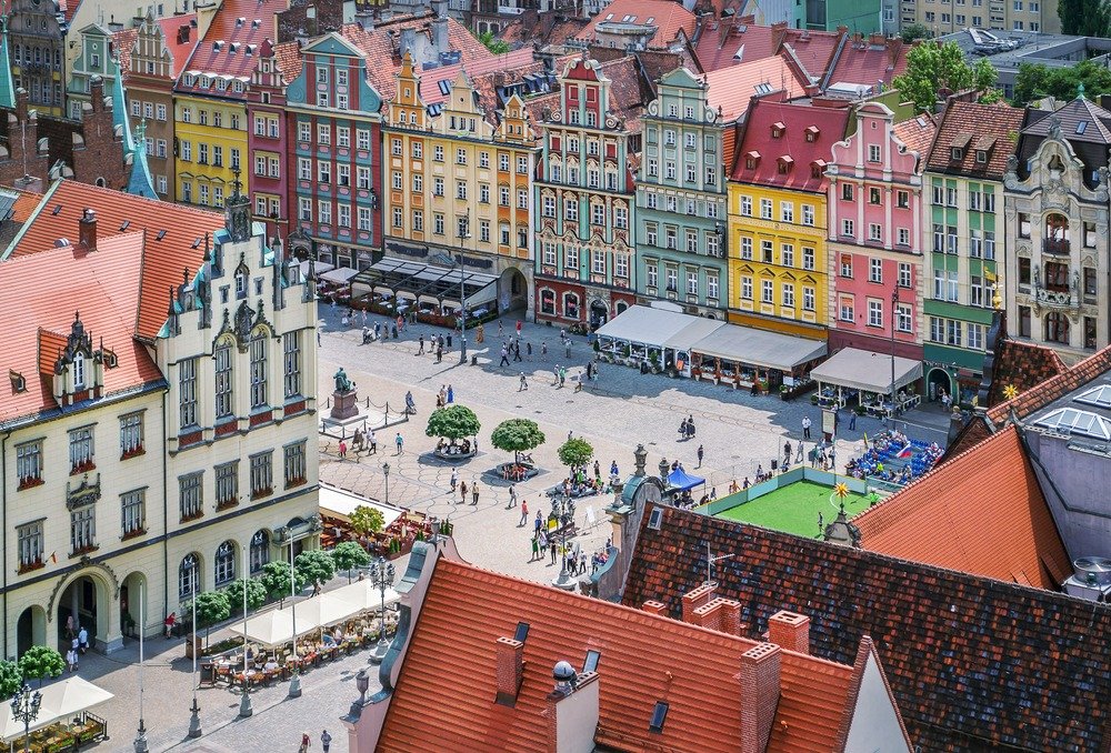 Wroclaw na Polônia cidades coloridas na Europa