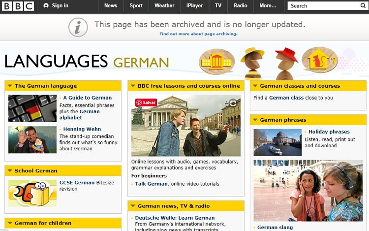 BBC Languages aprender alemão online