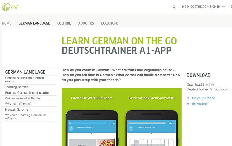 Deutschetrainer Goethe