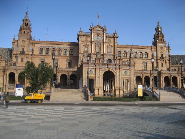 Plaza de España em Sevilla fachada