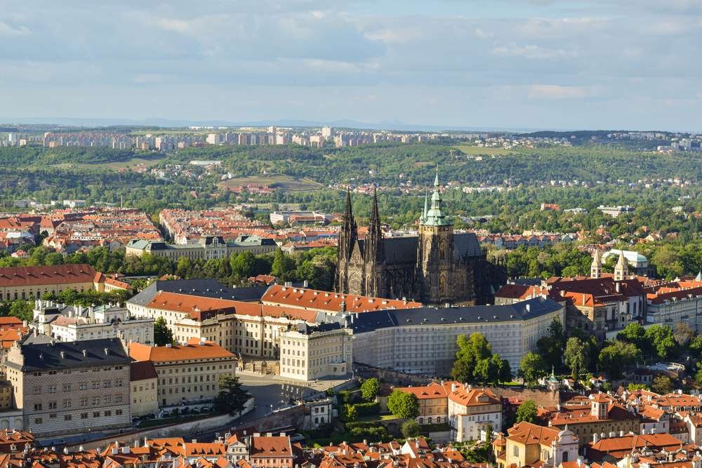 Lugares para ver Praga do alto