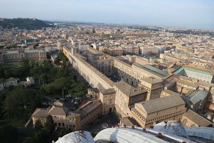 Vaticano Museus vista aérea