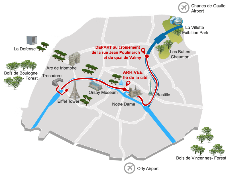 Canauxrama mapa Paris